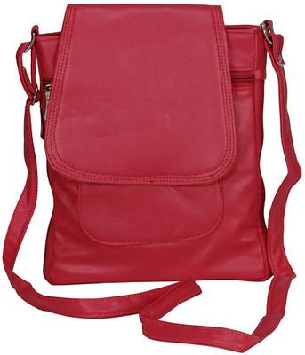 

MAEVA Women Casual Pink Leatherette Sling Bag