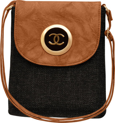 

tap fashion Women Casual Brown PU Sling Bag