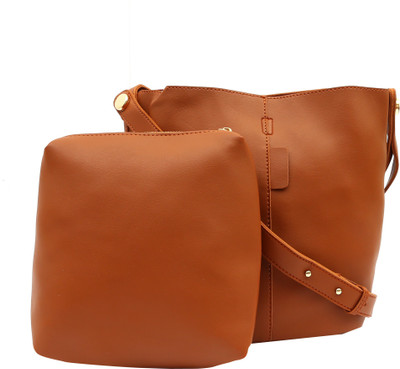 

Pepgirls Girls Casual Tan PU Sling Bag