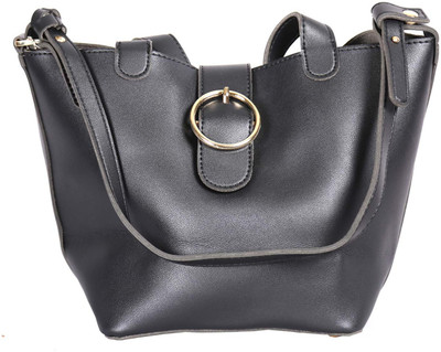 

Mary Anne Women Evening/Party Black Leatherette Hand-held Bag