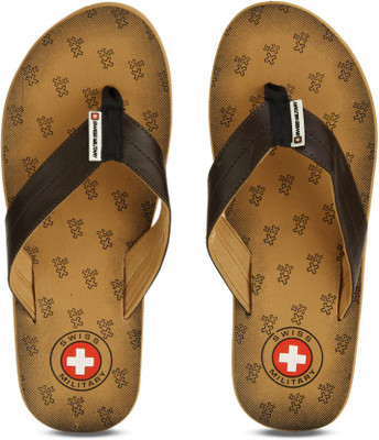 

Swiss Military Maharaj 5 Flip Flops, Brown/beige