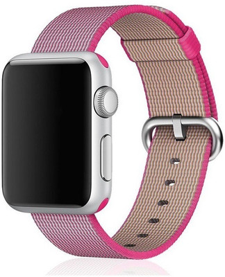 

invella iwatch 42mm Nylon Pink Smart Watch Strap(Pink)