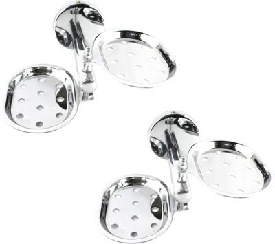 

DECZO Pack of 2 Heavy Duty Steel Double Soap Holder(Silver)
