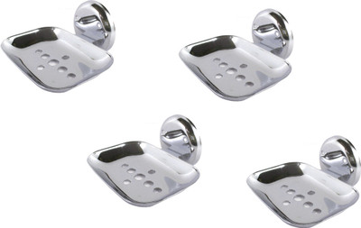

DECZO Style Set of 4 Stainless Steel Soap Holders(Silver)