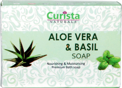 

Curista Naturals Aloe Vera & Basil Soap(75 g)
