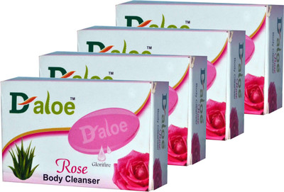

D-aloe Rose Bathing Soap 100gm(100 g, Pack of 4)