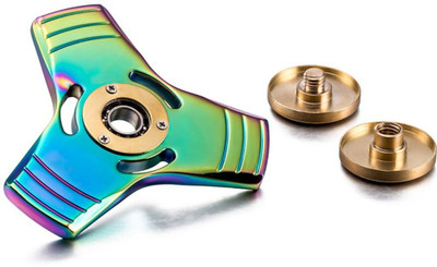 

VibeX ™ Premium Focus Metal Hand Spinner Fidget - US Dollars 5+ Min Spins - Superior R188 Hybrid Ceramic Bearings(Multicolor)