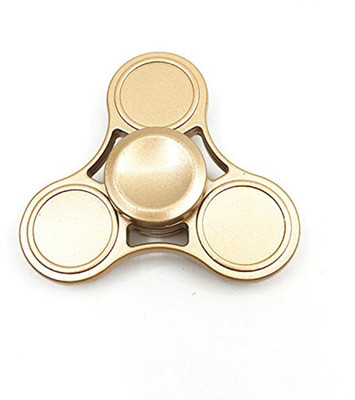 

Smiles Creation Metal Fidget Spinner Toy Stress Focus Toy Relieves Boredom more than 3 minutes Spin Time!(Gold)