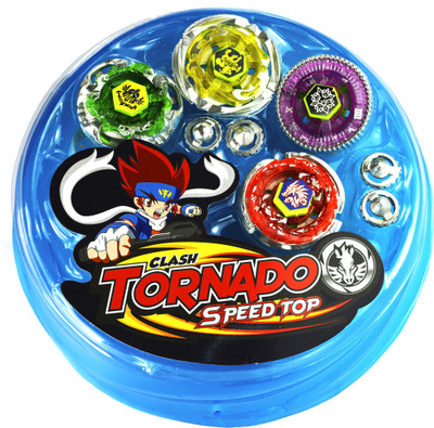

Apurbas 4 Pieces Beyblade Clash Tornado Speed Toy(Multicolor)