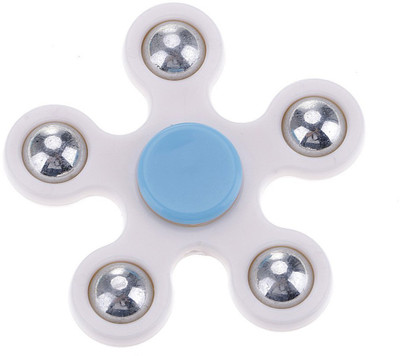 

Awish Five Balls Penta White Fidget Toy Hand Spinner – Stress Reducer, Durable Bearing with High Speed(White)