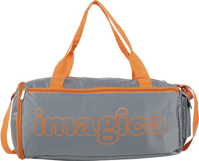 

Imagica Gym Bag Duffel Bag(Grey, Kit Bag, Grey;orange
