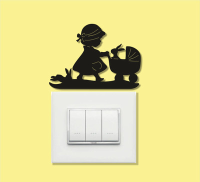 Naveed Arts  Acrylic Sticker Sticker(Pack of 1, Black
