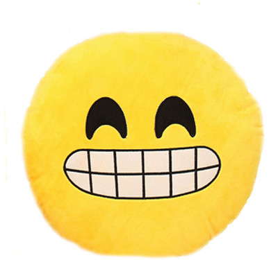 

Tickles Laugh sofa Smiley Emoticon Cushion plush - 33 cm(Yellow)