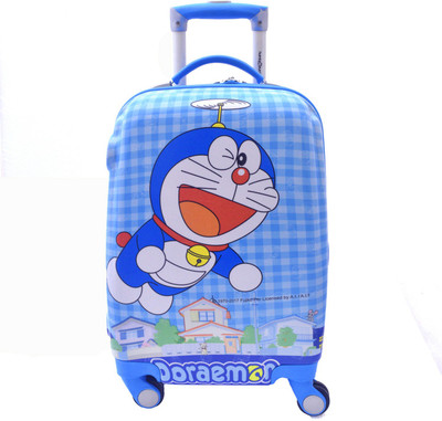 Texas USA Kids DOREMON Printed Cabin Luggage 22 inch Texas USA Suitcases
