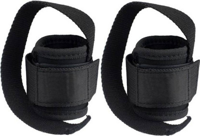 

National Sports WEIGHT LIFTING TRAINGING GYM STRAPS FOR PROFESSIONAL WORKOUT (2 PCS SET) Wrist Support(Black