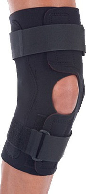 

United Ortho Wraparound Hinged Knee Brace Knee, Calf & Thigh Support (, Black