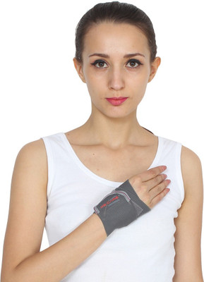 

KS CARE Soft Griped Wrist Brace with Thumb Wrist Support (Free Size, Grey)