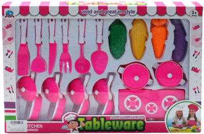 

Delia Kitchen set Toy Accessory(Baby Pink)