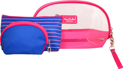 

PACSUN Cosmetic Pouch(Blue), Pink;skyblue
