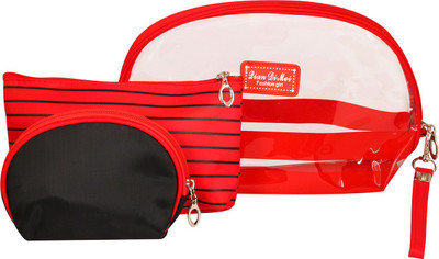 

PACSUN Cosmetic Pouch(Red), Black;red