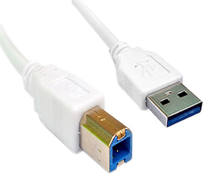 

Terabyte TV-out Cable Terabyte 3 Meters USB 3.0 Printer / Scanner Cable(White, For Computer, 3 m)