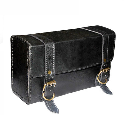 

Speedwav One-side Black Leatherette Motorbike Saddlebag(4.8 L)