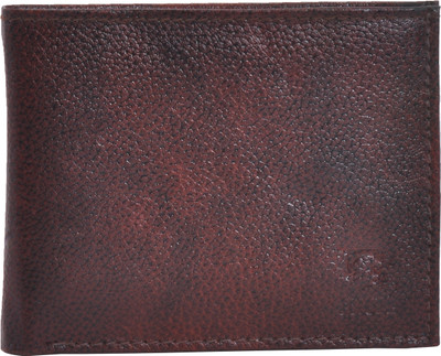 

BRULE Men Brown Genuine Leather Wallet(7 Card Slots)