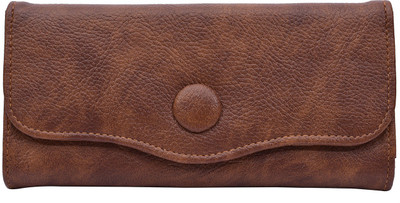 

Fristo Women Brown Artificial Leather Wallet(9 Card Slots)
