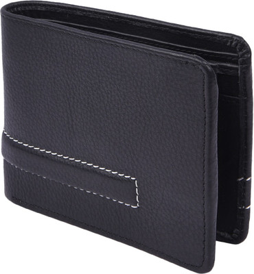 

Chappie Moustache Men Black Genuine Leather Wallet(11 Card Slots)