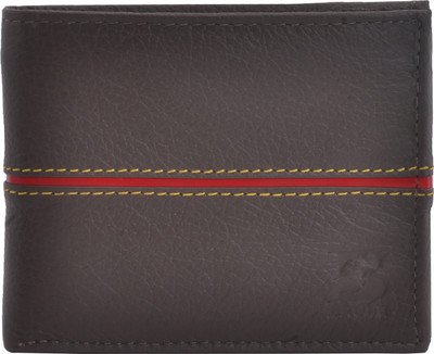 

BRULE Men Brown Genuine Leather Wallet(6 Card Slots)