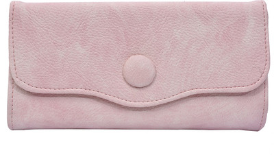

Fristo Women Casual Pink Artificial Leather Wallet(9 Card Slots)