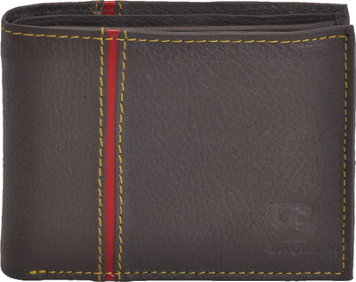 

BRULE Men Brown Genuine Leather Wallet(7 Card Slots)