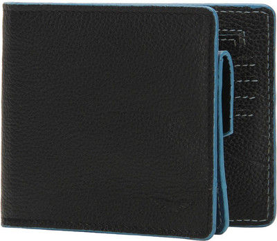 Park Avenue Men Black Genuine Leather Wallet(3 Card Slots)