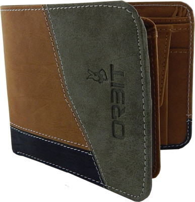 

Orbit Men Tan, Green, Black Genuine Leather, Fabric Wallet(6 Card Slots), Black;green;tan