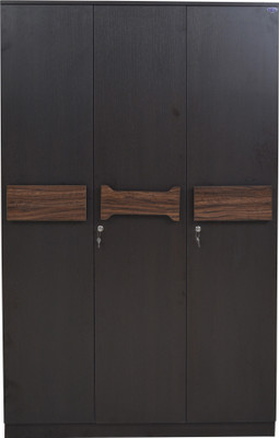 

Crystal Furnitech Crysler Engineered Wood 3 Door Wardrobe(Finish Color - Wenge)
