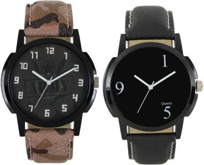 Shivam Retail SR-02 003-006 Stylish And Attractive Pure Leather Army Look Watch  - For Men   Watches  (Shivam Retail)