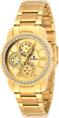 Geonardo GDW017 Golden Dial Chain Watch  - For Men   Watches  (Geonardo)