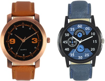 LOREM VL21-LR02 Stylish Designer Boys Leather Combo Watch  - For Men   Watches  (LOREM)