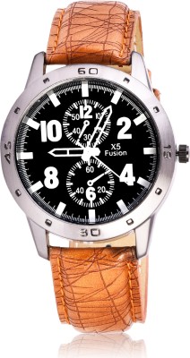 X5 Fusion NEW_24810_CHRONO_WITH_BROWN_STRAP Watch  - For Men   Watches  (X5 Fusion)