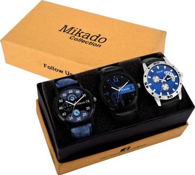

Mikado Latest trend of Combo Analog watches for Boy's and Men's Watch - For Men