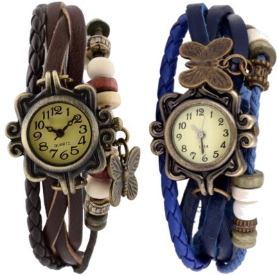 BROSIS DEAL Combo-dori-Brown-Blue Watch  - For Women   Watches  (brosis deal)