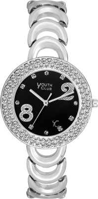 Youth Club RDM-176BLK Studded Forever Watch  - For Women   Watches  (Youth Club)