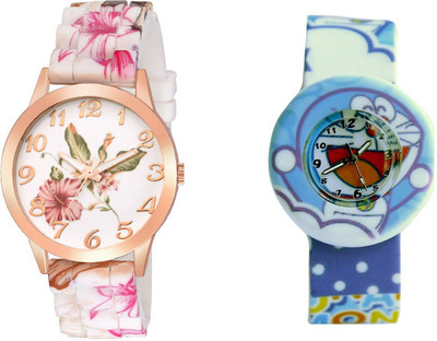 

COSMIC GENVA PLTNM SILICON ANALOG SL-001 COMBO Watch - For Women