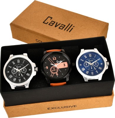 Cavalli CW 337 Exclusive Triple Combo Watch  - For Men   Watches  (Cavalli)