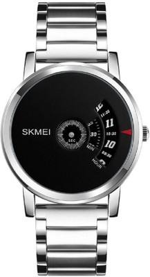 

Skmei Fashionable Creative Analog Dial Platinum Watch - For Men