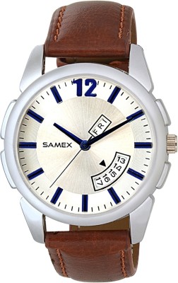SAMEX TITA LATEST WATCHES DISCOUNTED STYLISH FASHIONABLE BRANDED BROWN LEATHER NEWEST POPULAR BIG DIWALI SALE WATCHES Watch  - For Men & Women   Watches  (SAMEX)