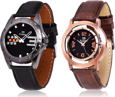

X5 Fusion BK_BIG3_AND_BRN_STP_BRN_CAS Watch - For Men