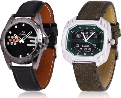 

X5 Fusion SET_OF_2_BK_BIG3_AND_GRN_SQR Watch - For Men