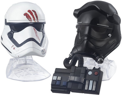 

Hasbro Star Wars Black Series Titanium Series Finn and First Order Tie Fighter Pilot Helmets(Black)