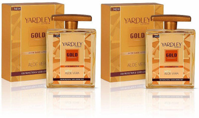 

Yardley London Gold After Shave With Aloe Vera (Pack of 2)(100 ml)